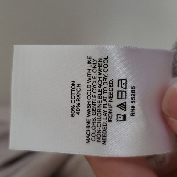 Express pleated shoulder cream gray women's size medium - Picture 6 of 7